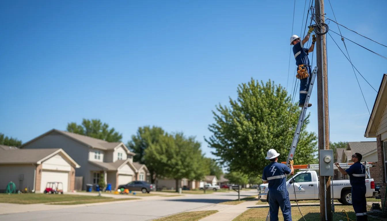 Residential electrician providing installation services in Peggy, TX
